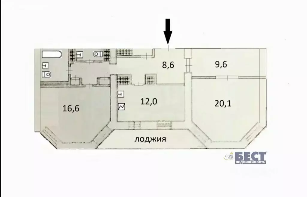 2-комнатная квартира: Москва, Конаковский проезд, 8к2 (78.4 м) - Фото 0