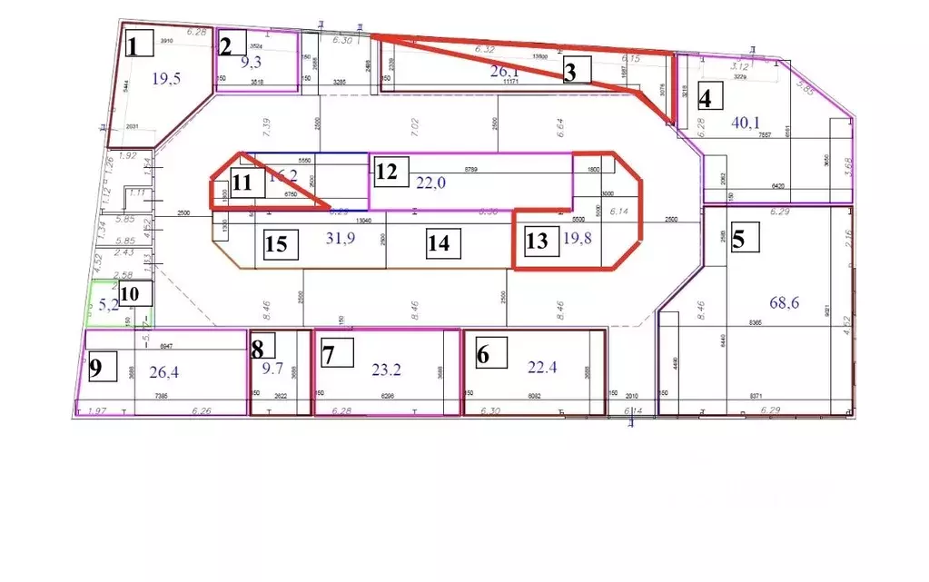 Торговая площадь в Московская область, Пушкино Серебрянка мкр, 57А (20 ... - Фото 2