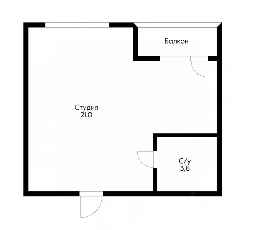 Студия Краснодарский край, Сочи городской округ, Дагомыс пгт ул. ... - Фото 2