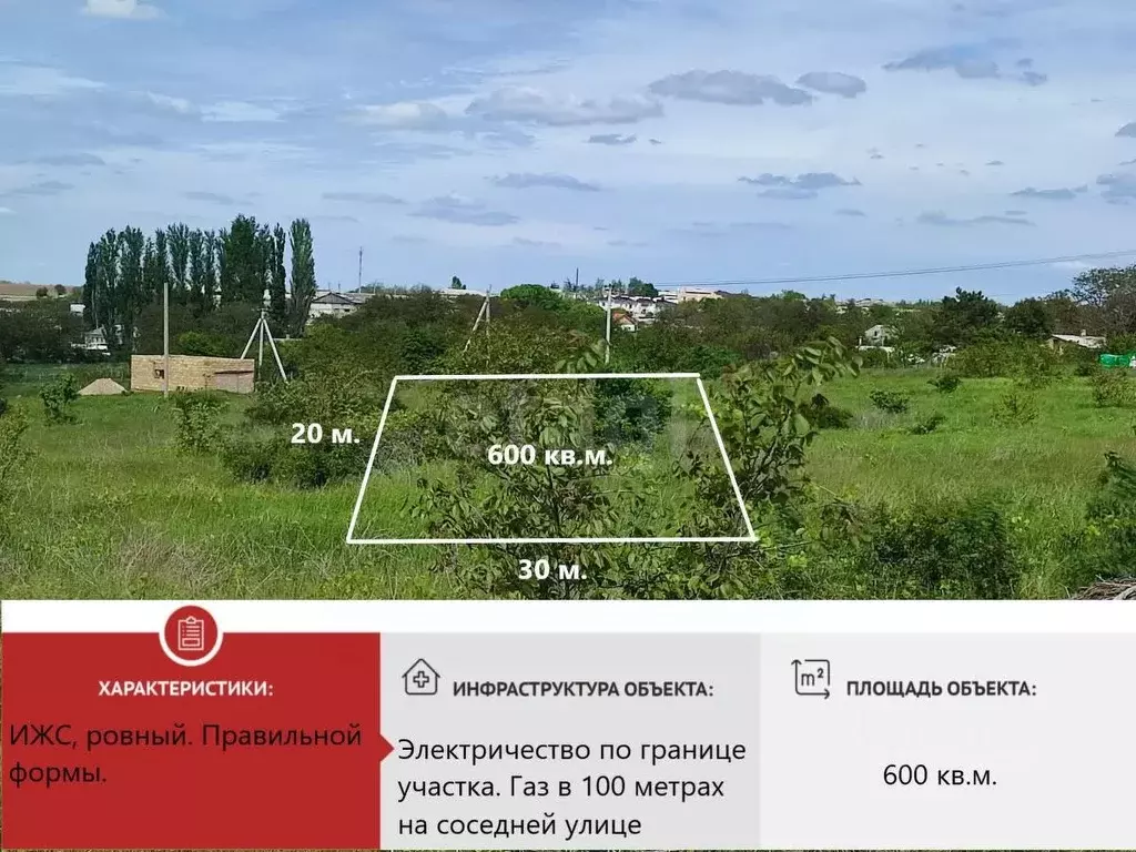 Участок в Крым, Симферопольский район, с. Родниково ул. Уральская (6.0 ... - Фото 0