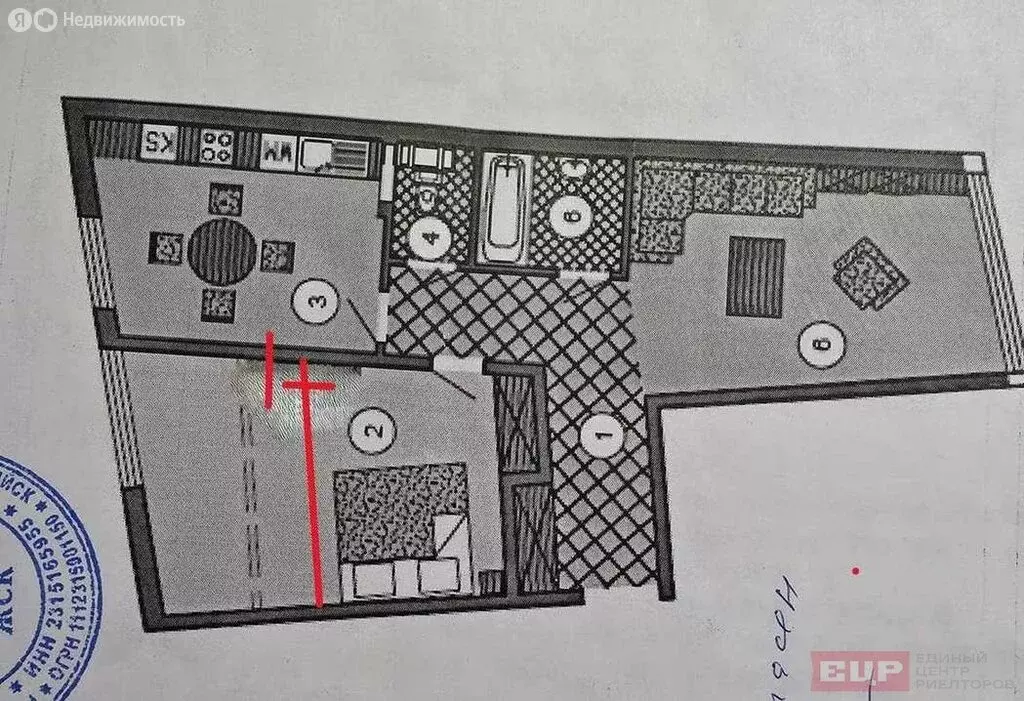 3-комнатная квартира: село Мысхако, улица имени Георгия Соколова, 15 ... - Фото 1