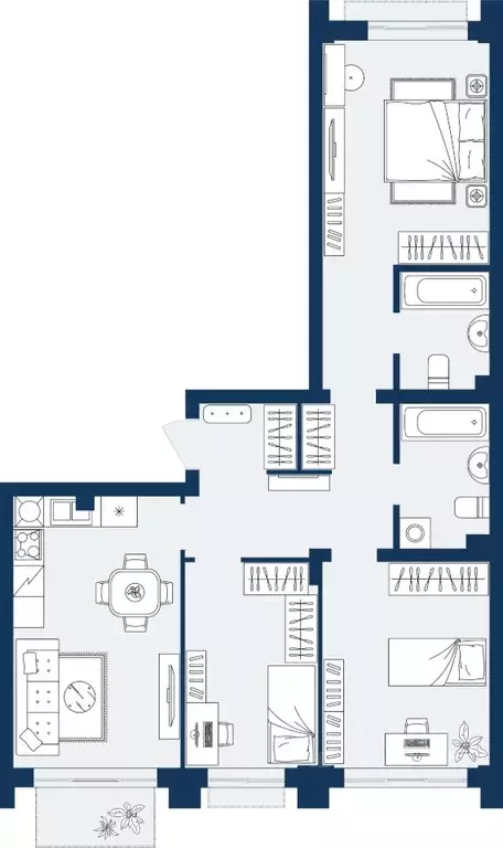 3-к кв. Дагестан, Махачкала Ипподром мкр,  (78.79 м) - Фото 1