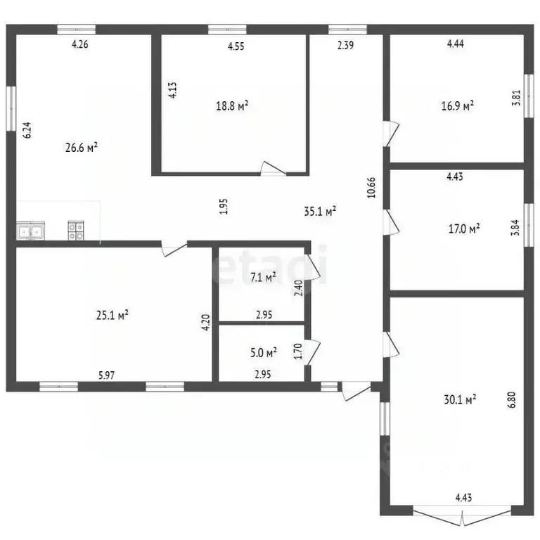 Дом в Ямало-Ненецкий АО, Новый Уренгой Северное Сияние ДНТ,  (182 м) - Фото 1