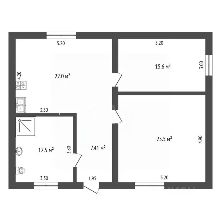 Дом в Тюменская область, Тюменский муниципальный округ, с. Перевалово ... - Фото 1