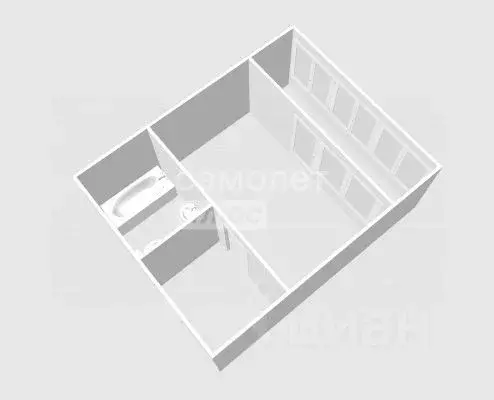 1-к кв. Ульяновская область, Ульяновск просп. Столыпина, 23 (23.6 м) - Фото 2