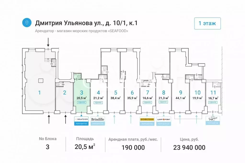 Свободное назначение, Дмитрия Ульянова ул., 10/1к1 - Фото 0