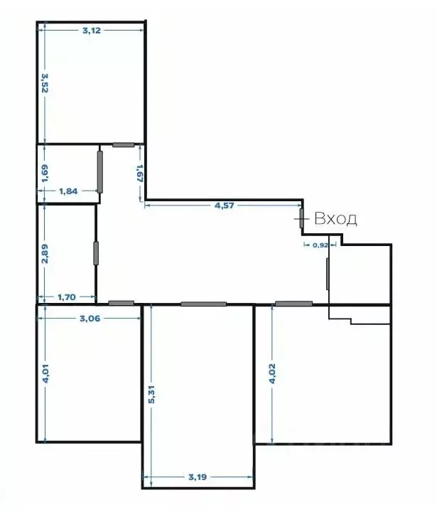 3-к кв. Тюменская область, Тюмень ул. 50 лет Октября, 57А (80.0 м) - Фото 1