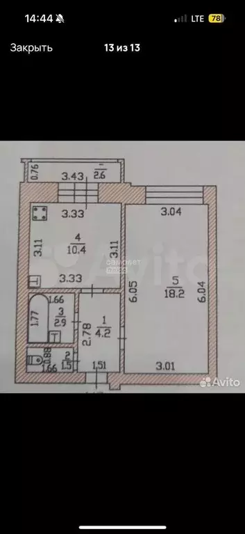 1-к. квартира, 38 м, 7/10 эт. - Фото 0