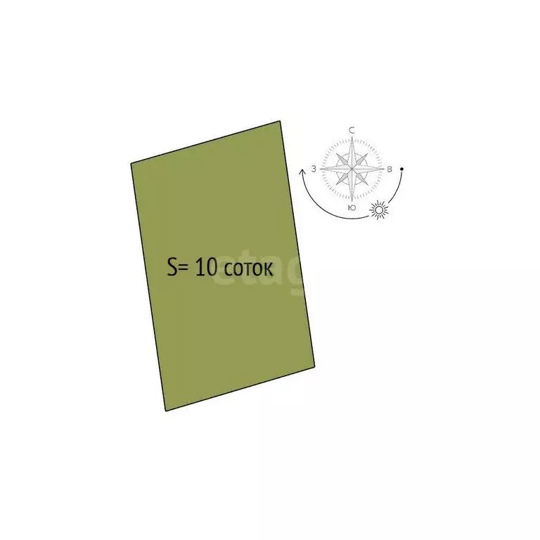 Участок в село Ленинское, территория ДНТ Тихие зори (10 м) - Фото 1