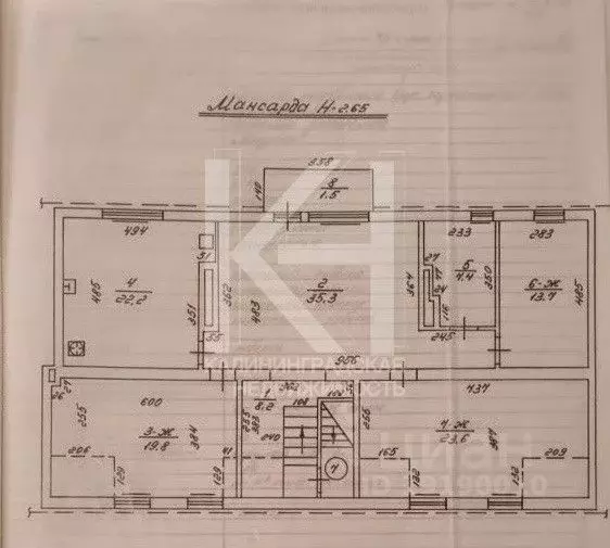 4-к кв. Калининградская область, Калининград Нарвский пер., 1 (131.7 ... - Фото 2