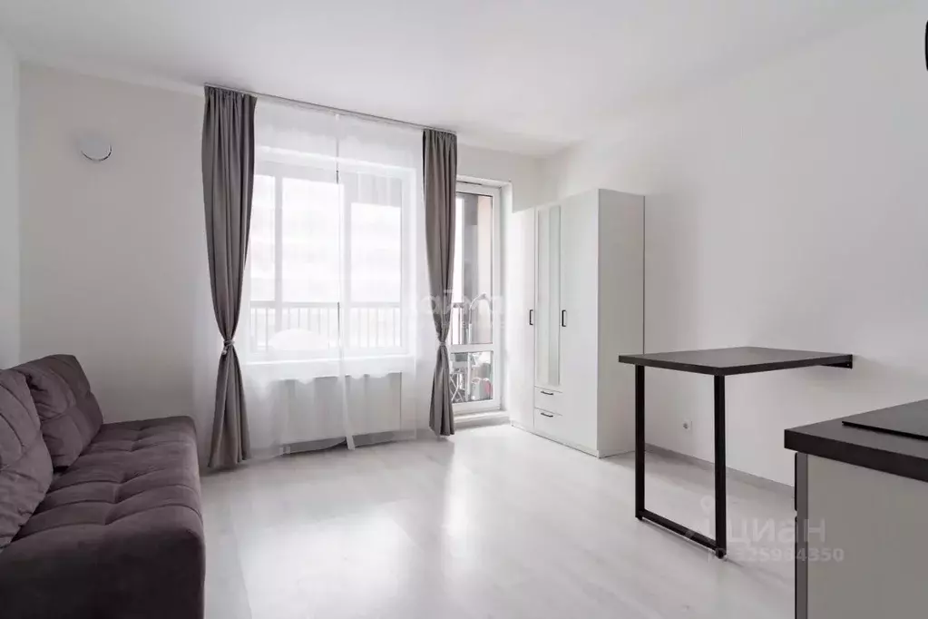 Студия Санкт-Петербург ул. Верхне-Каменская, 11к1 (26.0 м) - Фото 2