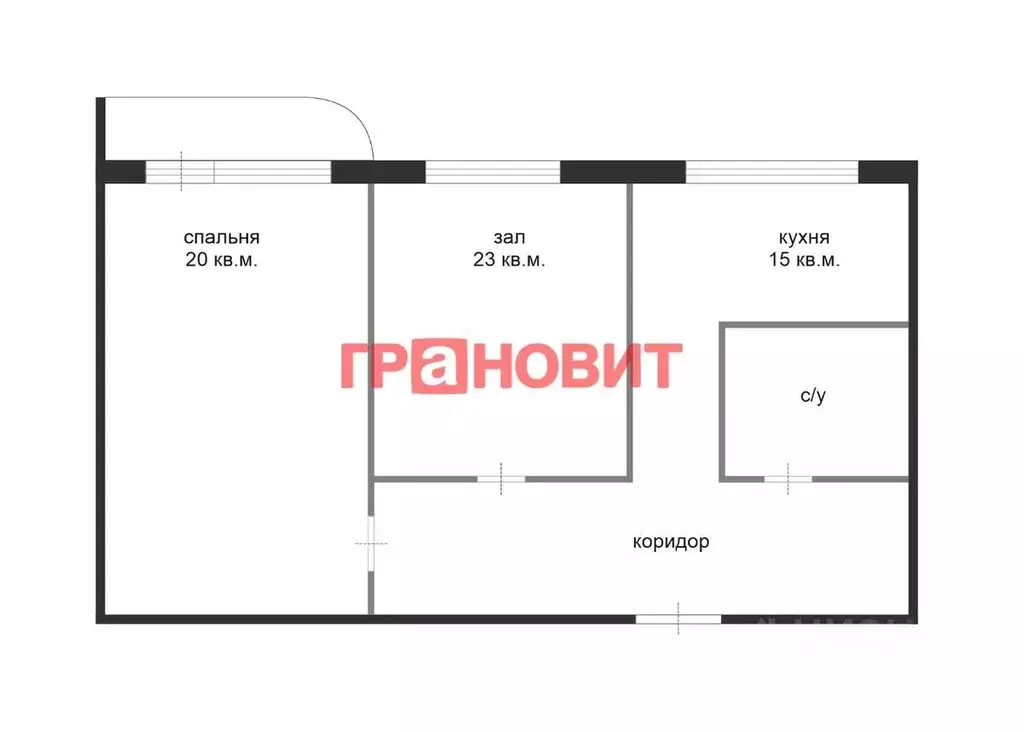 2-к кв. Новосибирская область, Новосибирск Железнодорожная ул., 14 ... - Фото 1