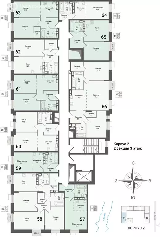 Квартира-студия: Королёв, микрорайон Первомайский, ЖК Киноквартал, к2 ... - Фото 2