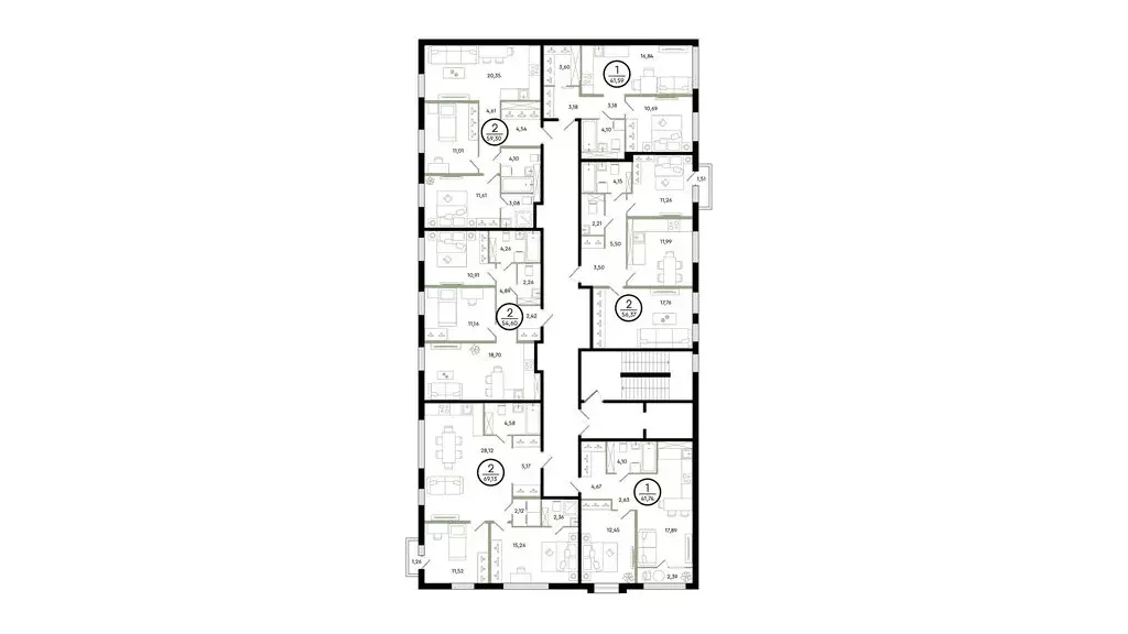 2-комнатная квартира: Тюмень, улица Александра Звягина, 10 (59.3 м) - Фото 1