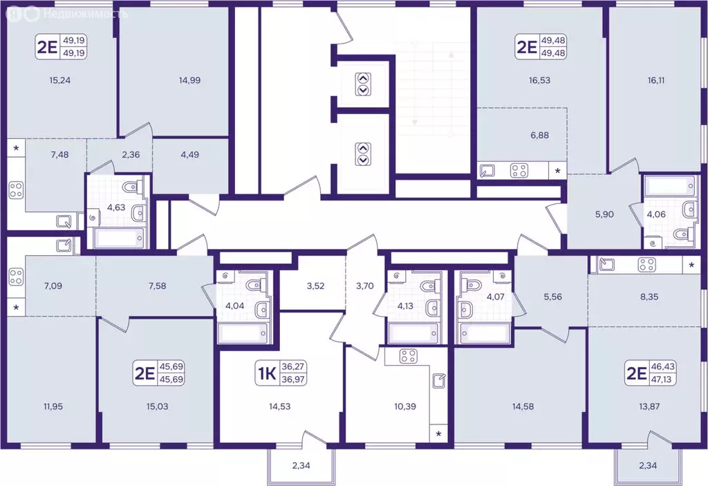 2-комнатная квартира: Владивосток, Первомайский район (49.48 м) - Фото 2