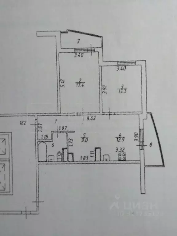 2-к кв. Московская область, Балашиха ул. Свердлова, 52/2 (66.0 м) - Фото 2