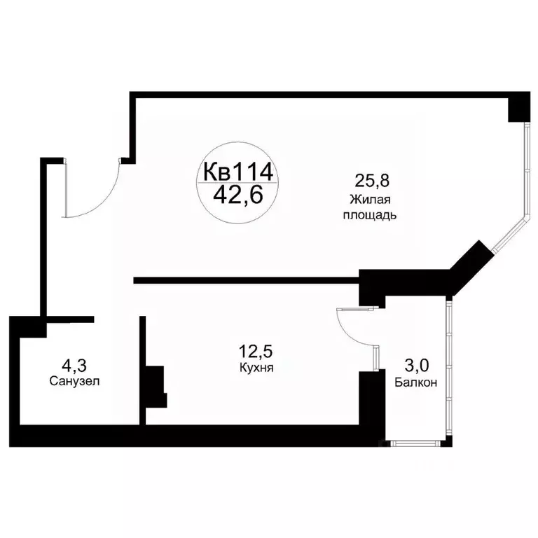 1-к кв. Московская область, Рузский муниципальный округ, Тучково пгт ... - Фото 1