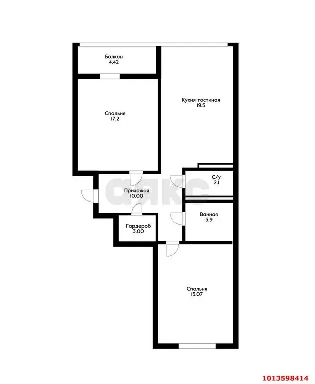 2-комнатная квартира: Краснодар, Стахановская улица, 1/3 (74 м) - Фото 0