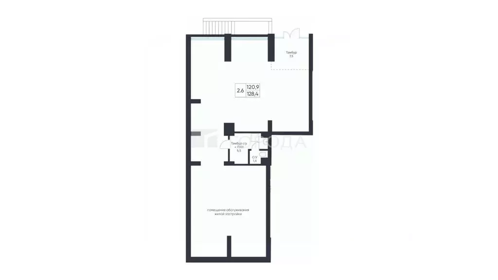 Офис в Новосибирская область, Новосибирск ул. Объединения, 28/1 (128 ... - Фото 2