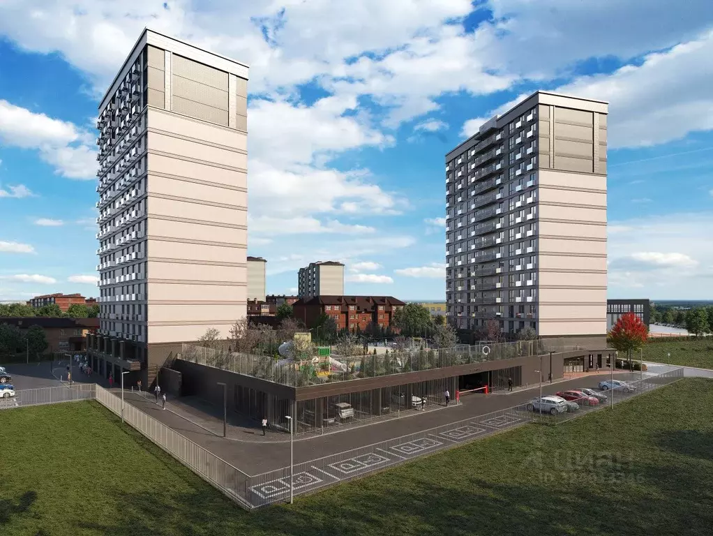 2-к кв. Адыгея, Тахтамукайский район, Яблоновский пгт Луговая ул., 20 ... - Фото 2