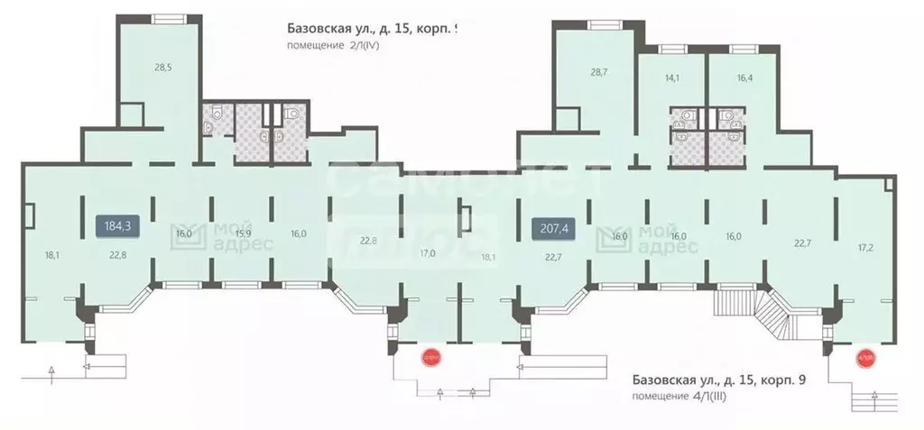 Помещение свободного назначения в Москва Базовская ул., 15к9 (392 м) - Фото 1