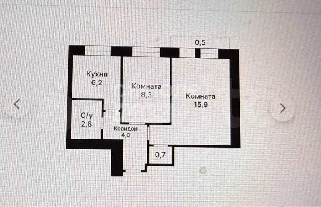 2-к. квартира, 37,6 м, 5/9 эт. - Фото 0