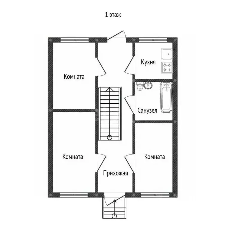 Дом в Башкортостан, Уфа Радуга СНТ, 123А (123 м) - Фото 1
