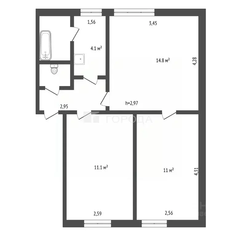 Дом в Кемеровская область, Новокузнецк проезд 3-й Знаменский, 177 (152 ... - Фото 2