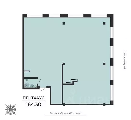 4-к кв. Пермский край, Пермь ул. Революции, 2А (164.3 м) - Фото 0
