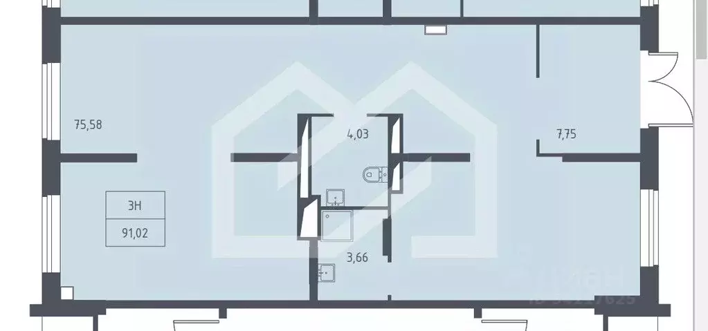Помещение свободного назначения в Москва ул. Аэростатная, 6к4 (91 м) - Фото 2