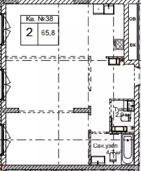 2-к кв. Нижегородская область, Нижний Новгород Сергиевская ул. (65.8 ... - Фото 0