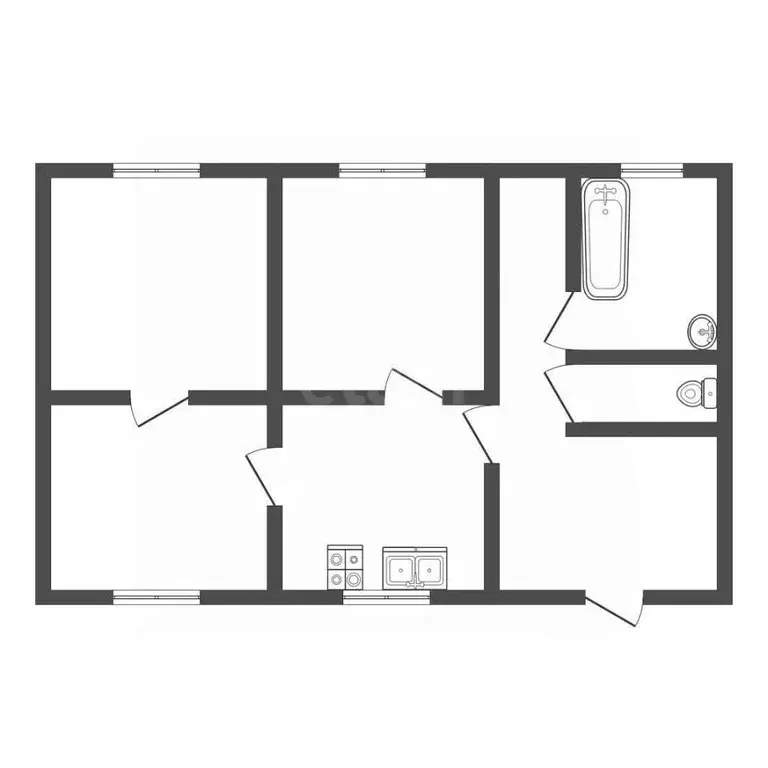 3-к кв. Владимирская область, Ковров ул. Комиссарова, 4А (70.0 м) - Фото 1