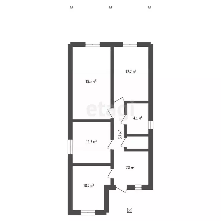 Дом в Воронежская область, с. Новая Усмань ул. Минина, 87 (80 м) - Фото 2