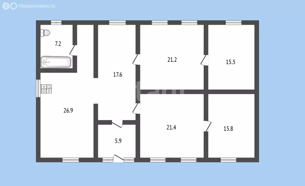 Дом в село Дружба, Набережная улица (97.3 м) - Фото 1