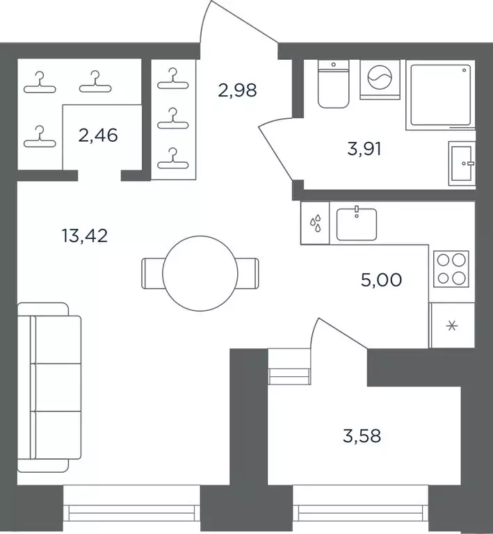 1-комнатная квартира: Пермь, Углеуральская улица, 18 (29.56 м) - Фото 1