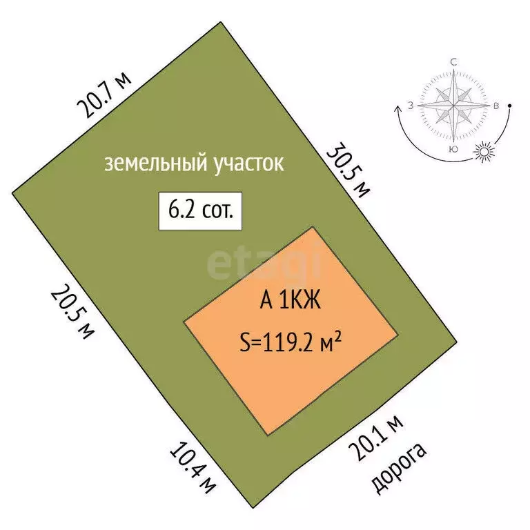 Дом в Ялуторовск, улица Ермака (119.2 м) - Фото 2