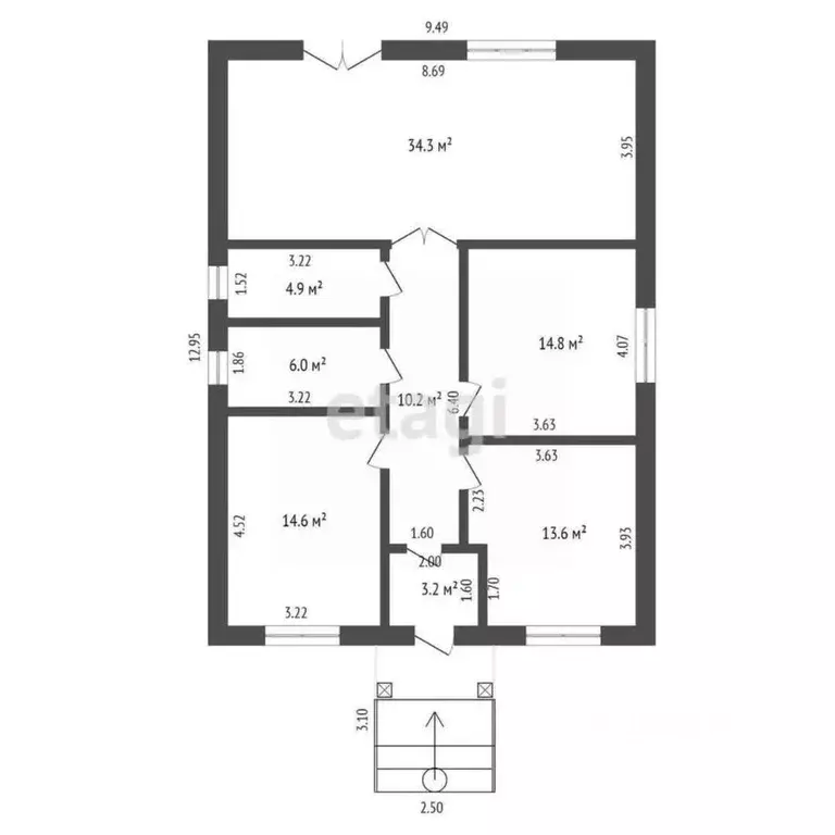 Дом в Ростовская область, Аксайский район, Щепкинское с/пос, пос. ... - Фото 2