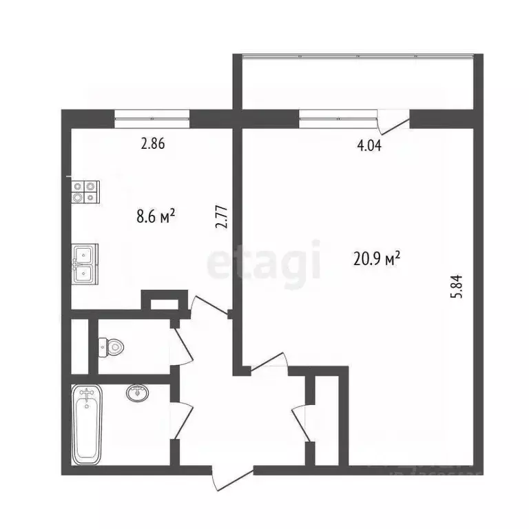 1-к кв. Москва ул. Академика Бакулева, 6 (39.0 м) - Фото 1