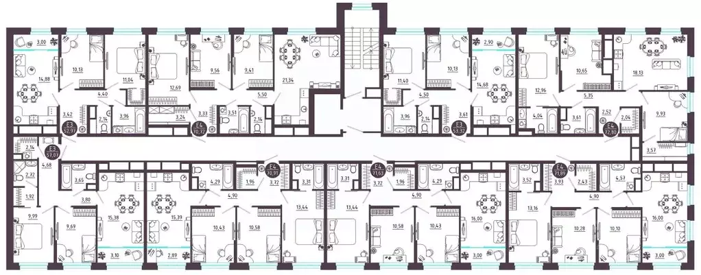 3-к кв. Тульская область, Тула ул. Купцов Гречихиных (70.91 м) - Фото 1