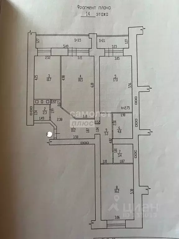 3-к кв. Брянская область, Брянск ул. Горбатова, 10 (88.4 м) - Фото 2