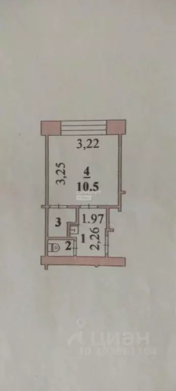 1-к кв. Липецкая область, Липецк ул. Космонавтов, 18 (16.7 м) - Фото 2