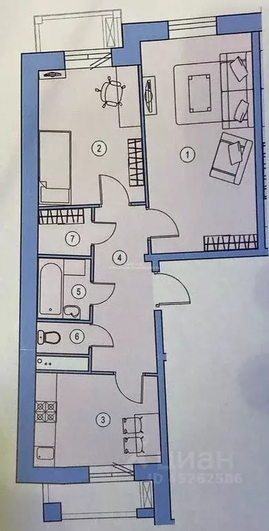 2-к кв. Московская область, Химки Клязьма кв-л, проезд Набережный, 22 ... - Фото 1