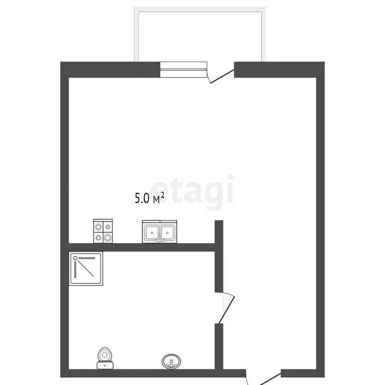Квартира-студия: посёлок Кача, улица Авиаторов, 1Гк5 (38 м) - Фото 0