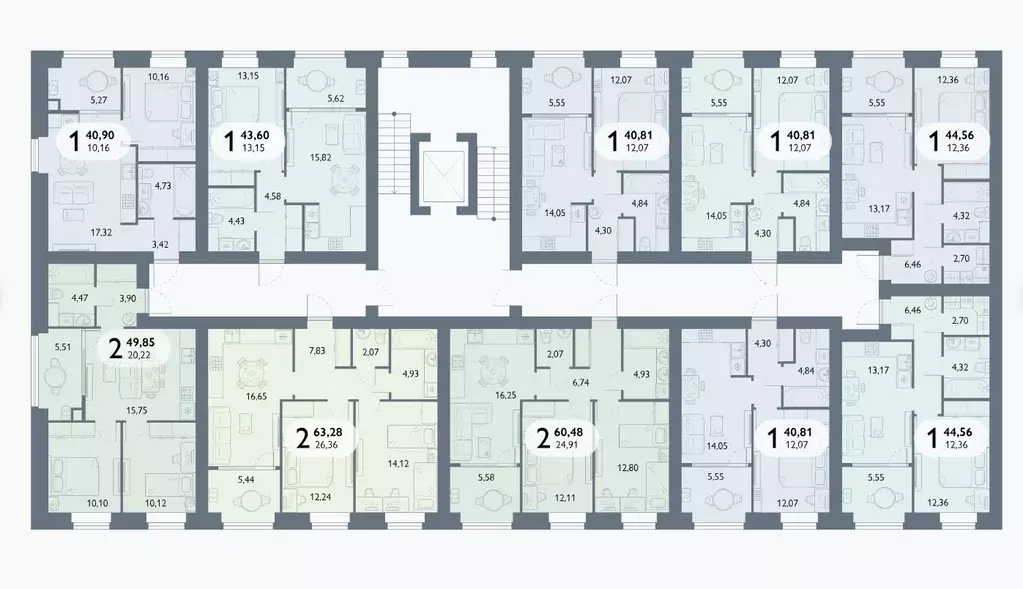2-к кв. Брянская область, Брянский район, пос. Мичуринский, ... - Фото 2