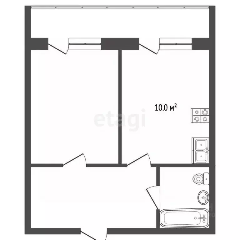 1-к кв. Ярославская область, Ярославль Мельничная ул., 63 (38.3 м) - Фото 2