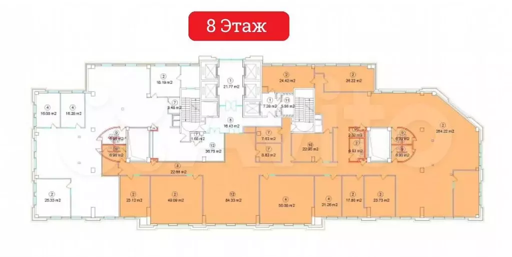 Аренда Офиса в БЦ  Павелецкая Плаза - 824,9 м - Фото 0