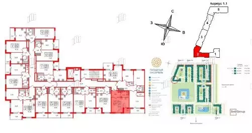 Студия Санкт-Петербург Пулковское ш., 95к4 (28.4 м) - Фото 1