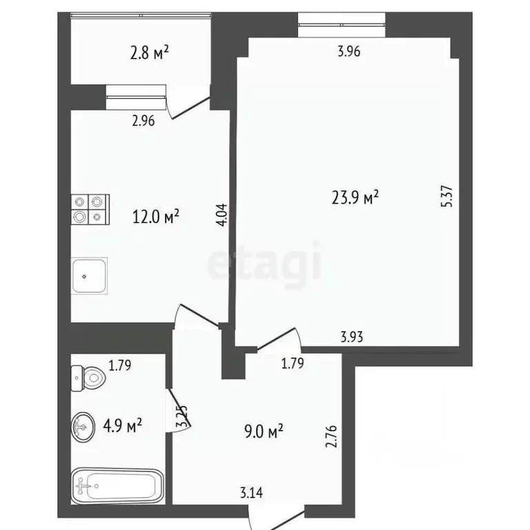 1-к кв. Тюменская область, Тюмень ул. Вересковая, 11 (50.0 м) - Фото 2