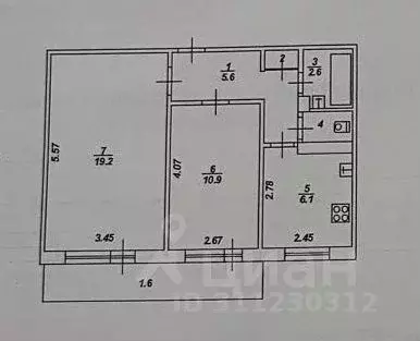 2-к кв. Тверская область, Тверь ул. Новикова, 17 (46.0 м) - Фото 0