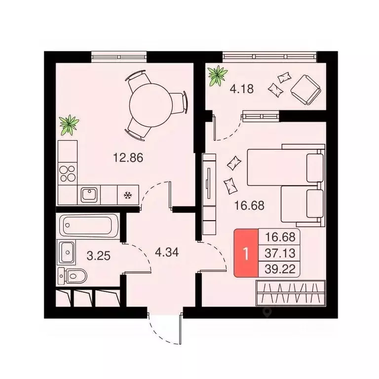 1-к кв. Московская область, Химки Планерная мкр, 11 (39.0 м) - Фото 0